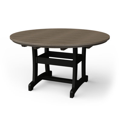 Stella Metal Outdoor Dining Table With Umbrella Hole , in. W in. D