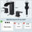 Modern 2 Handle Waterfall Bathroom Faucet