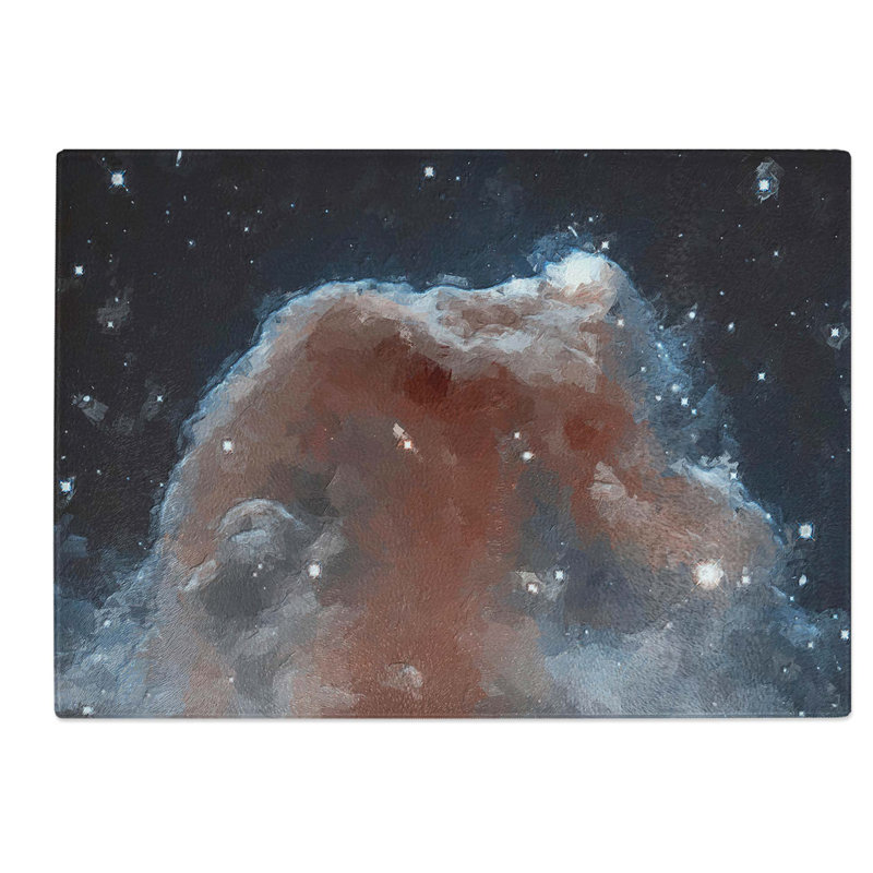 Tempered Glass out of Space Vol.21 Chopping Board, 28.5 cm W x 20 cm L
