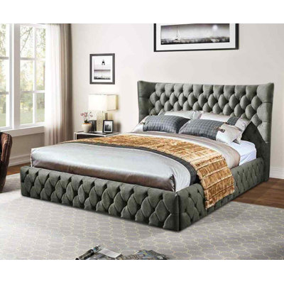 Upholstered Velvet Bed