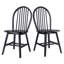 Ensemble de 2 chaises Divi, noir
