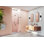 Illume 43.25 in. x 78 in. Fully Frameless Wall Hinge Shower Door