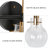 Satilla 3-Light Dimmable Modern Black/Brass Vanity Light