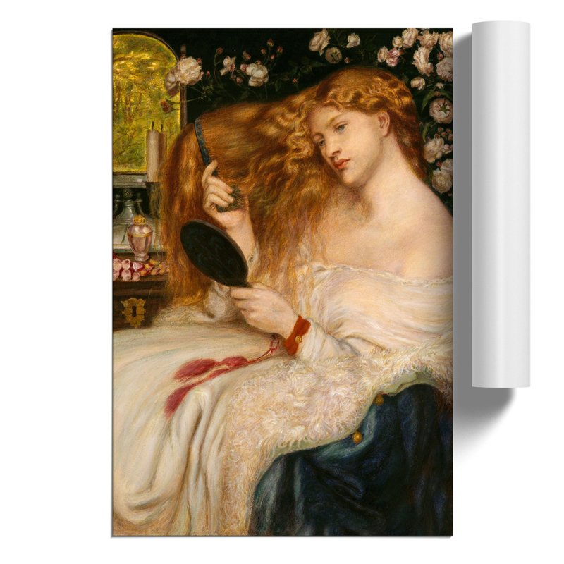 Lady Lilith by Dante Gabriel Rossetti - Frameless Print, 59cm H x 42cm W x 0.1cm D
