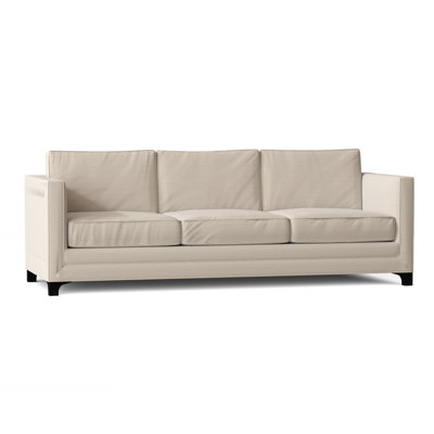Canapé à accoudoirs carrés en mélange de polyester 95 po Manhattan avec coussins réversibles Manhattan