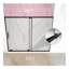 Porte de douche coulissante semi-sans cadre l 56 à 60 po x H 72 po, verre trempé transparent SCGG 5/16 po (8 mm), finition noir mat, largeur de coupe réglable 4 po