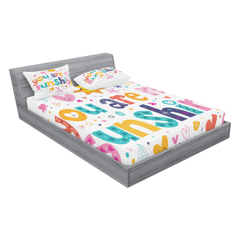 Microfiber Sheet Set, Queen Sheet Set with Fitted Sheet