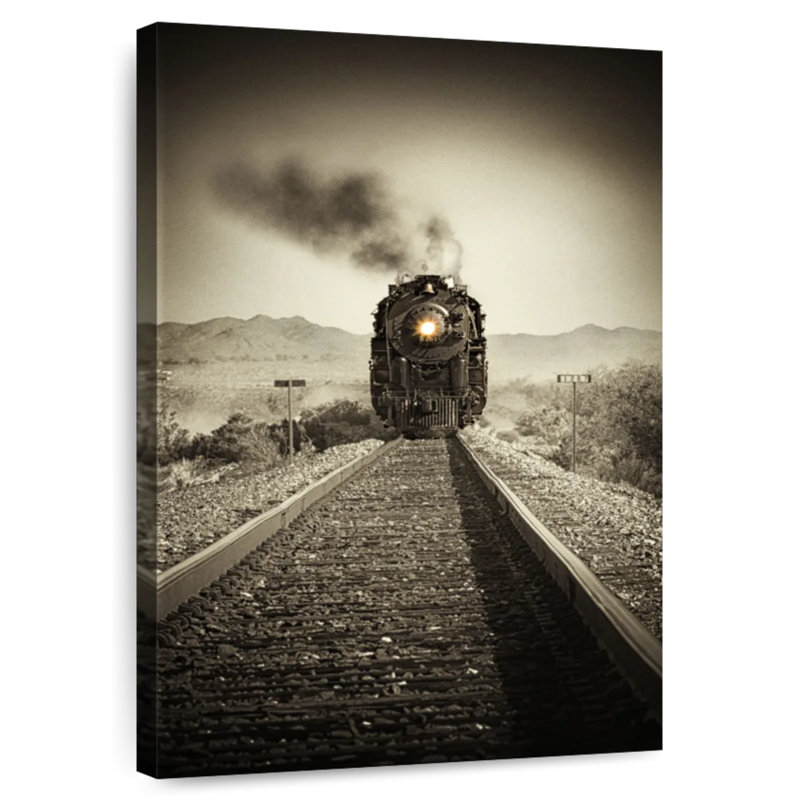 Mehar Train Arrival II, 48" H x 32" W
