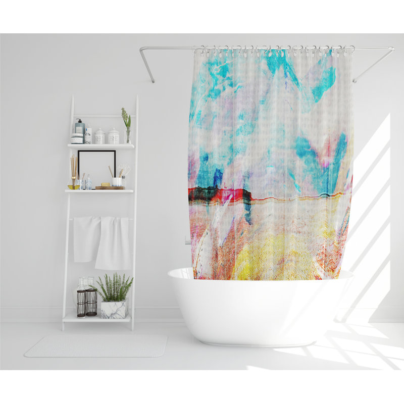 Dilvar Polyester Shower Curtain Set