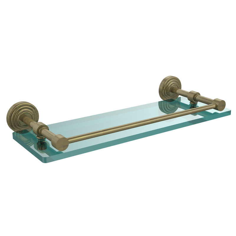 Beresford Bracket Shelf, Antique Brass