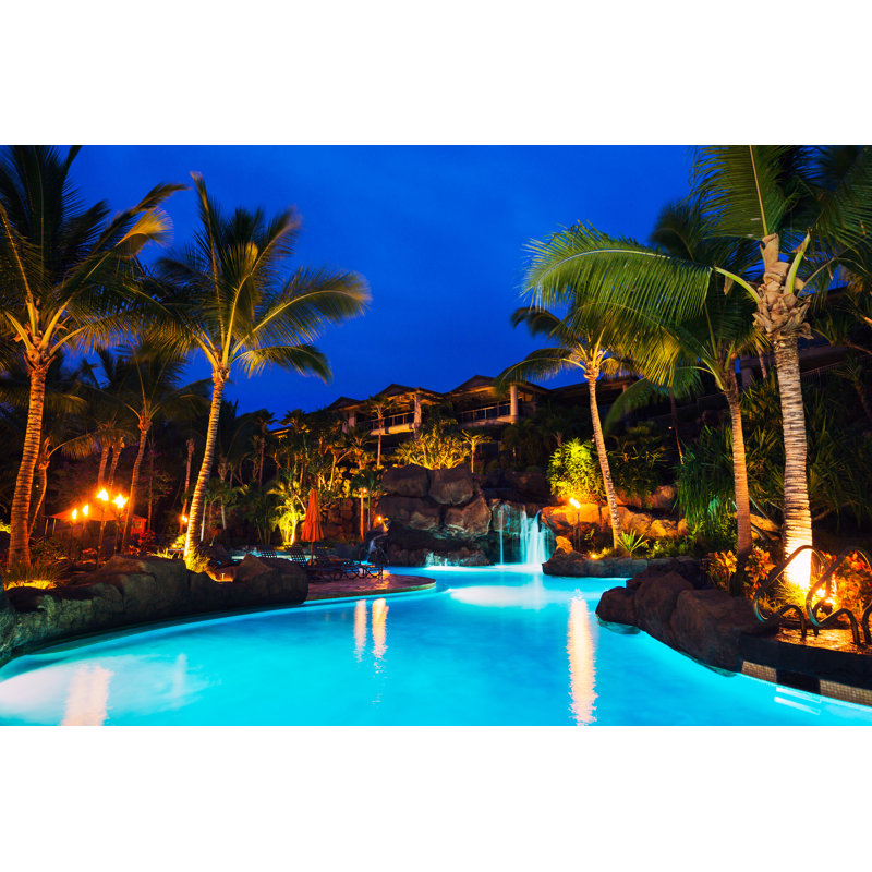 Tropical Paradise Resort 1 Piece Wrapped Canvas Wall Art, 20cm H x 30cm W