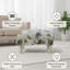 40cm Wide Velvet Rectangle Floral Footstool Ottoman with Storage