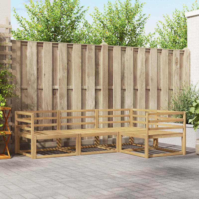 325cm Wide Patio Sectional Set, 4