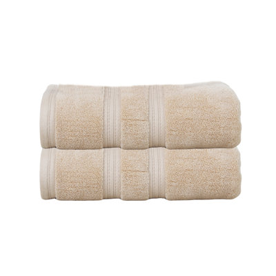 Elegance Essentials 550GSM 100% Cotton Zero Twist Super Absorbent Bath Towel (Set of 2) - 27"x54"