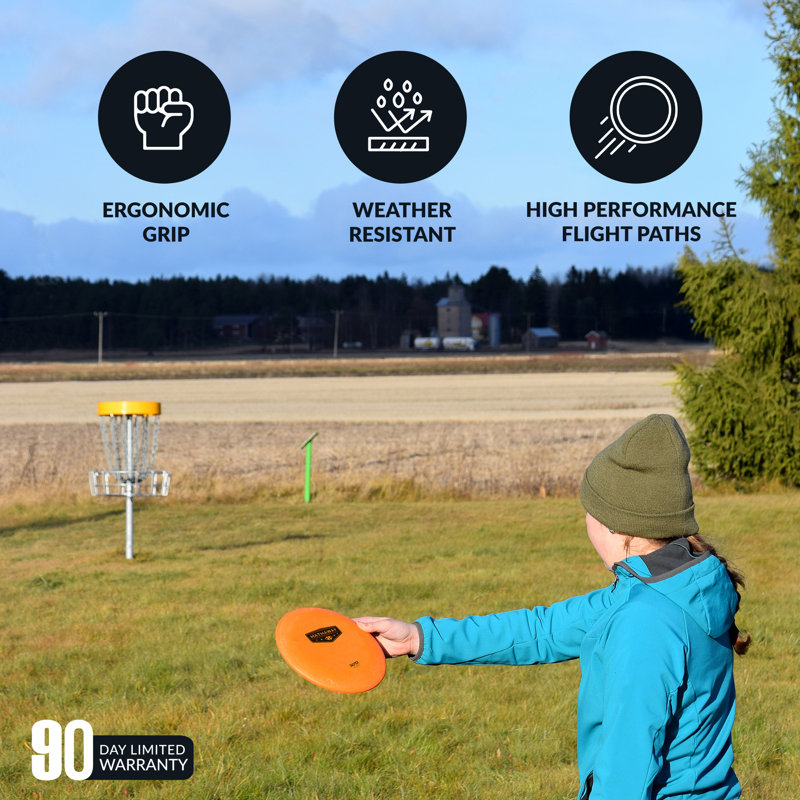 Plastic Disc Golf with Carrying Case
