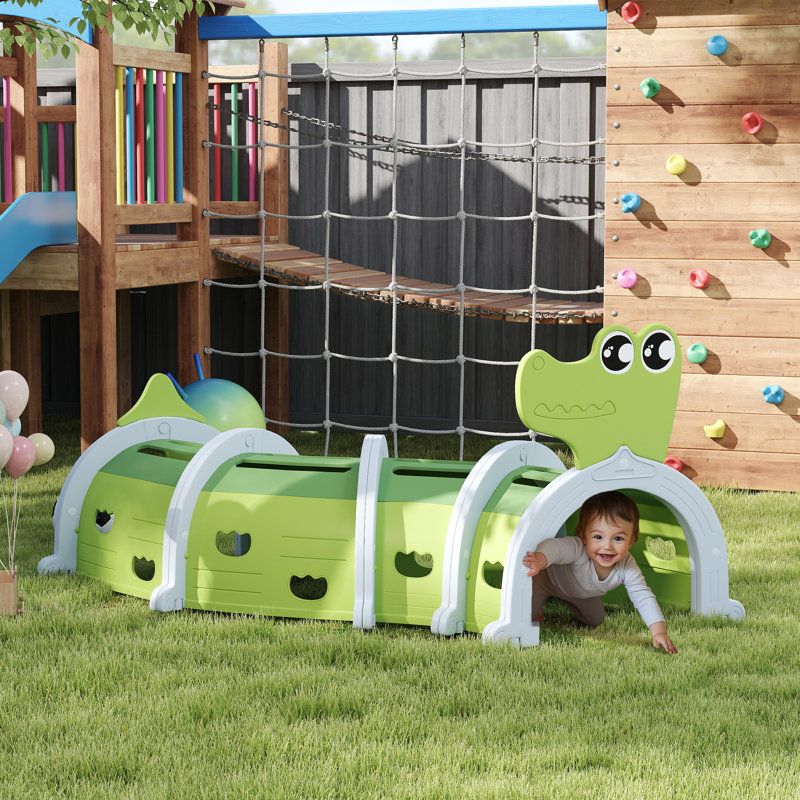 Abaigael Isabelle & Max Kids Play Tunnel for Crawling, Climbing for 3-6 Years, Green