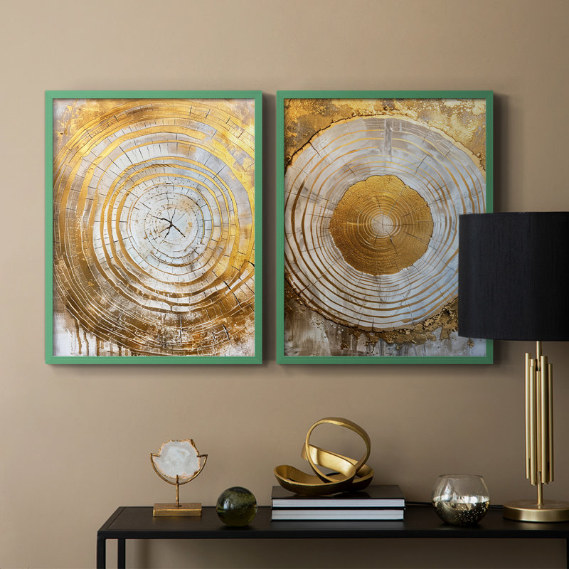 Série ABSTRACT CLxxxi - reproduction encadrée de qualité supérieure - prête à être accrochée - aucun clou requis - aucun clou requis