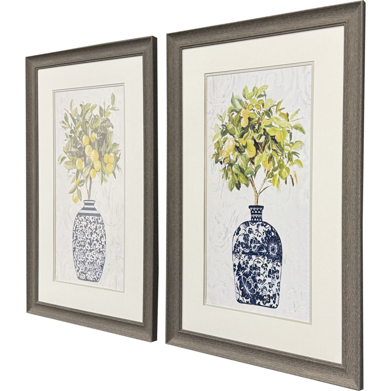 «Lemon Tree Pot», ensemble de 2 encadrées
