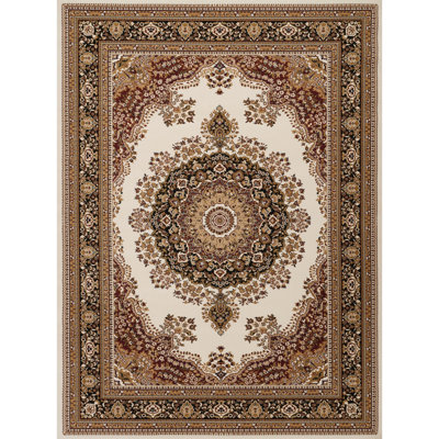 Medallion Area Rug, 24 In. X 36 In., Luxury Traditional Design, 100% Polypropylene With Jute Backing, Stain , & Pet For Nursery Multi Rug In Size, Ornate Soft And Polypropylene, Ideal Music Room
