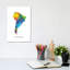 South America Map by Michael Tompsett - Wrapped Canvas Print-1976997661