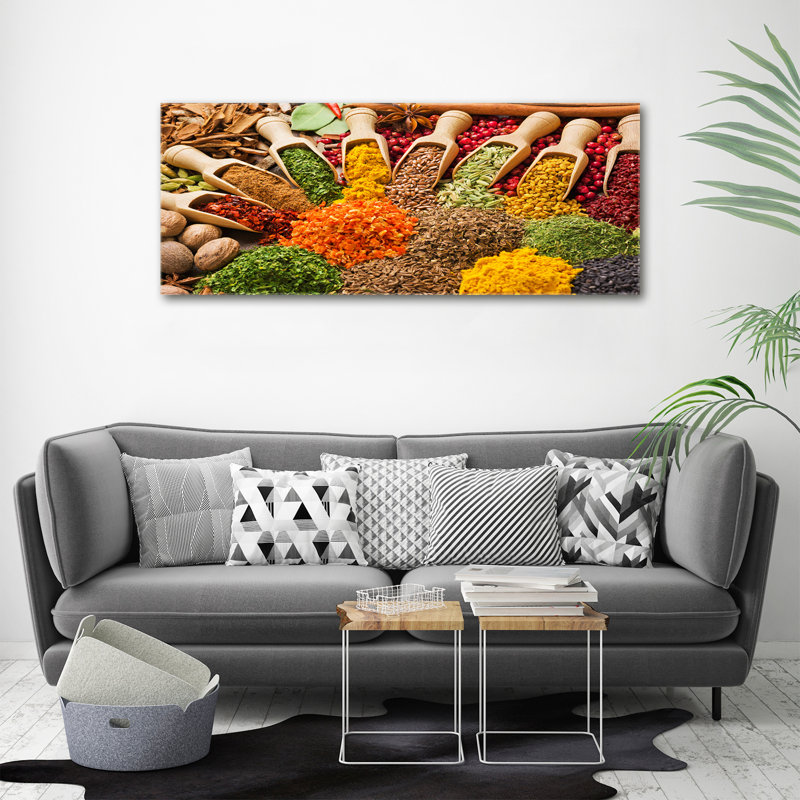 Colourful Spices - No Frame Print on Canvas