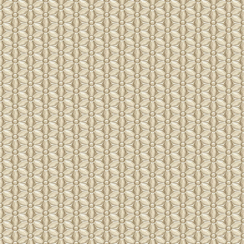 Soukaina Flowers 10m x 53cm Wallpaper Roll, Gold