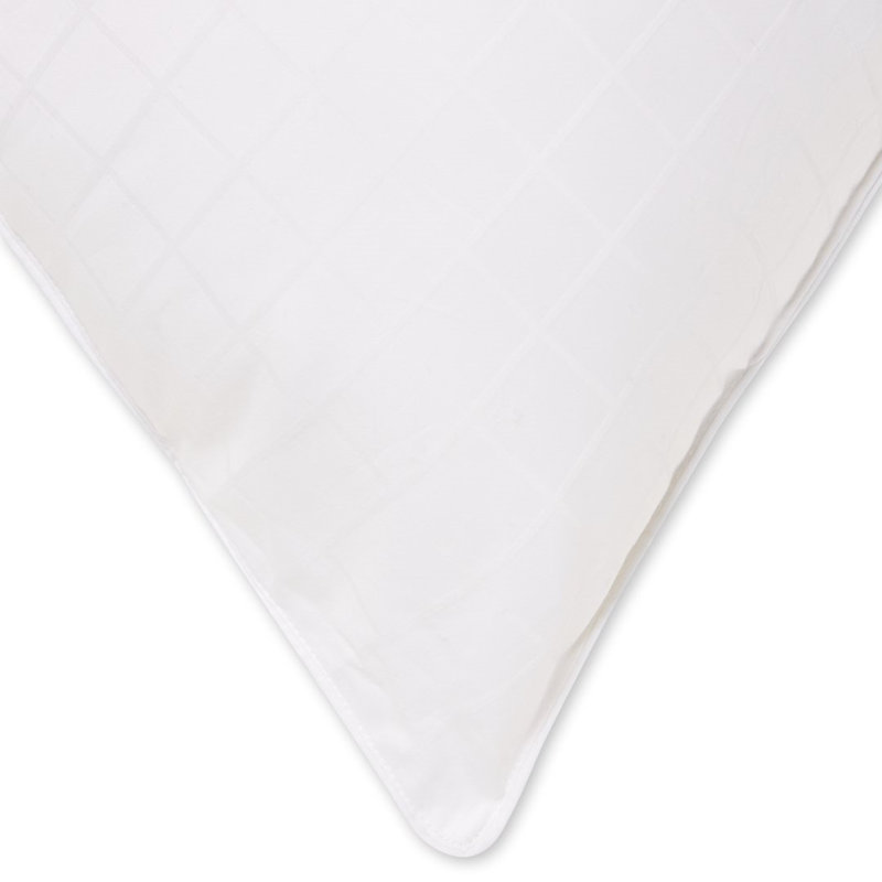 Ella Jayne White Cotton Dobby-Box Queen Pillows, Set of 4