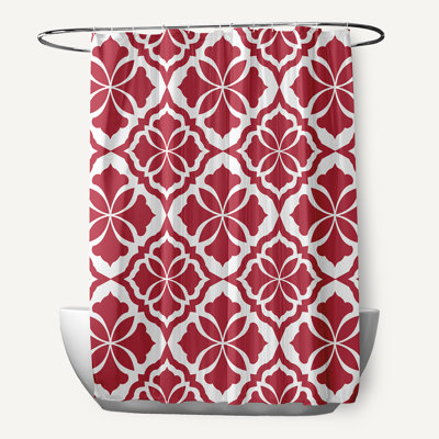 Rideau de douche simple floral Rosas
