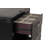 Bedside Vanity Set W/ Stool Black Storage Drawers Nickle Pulls Handles Vanity LED Contemporary Style