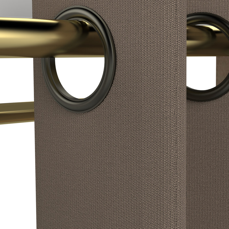 112cm - 185.3cm Closet System, White/Taupe