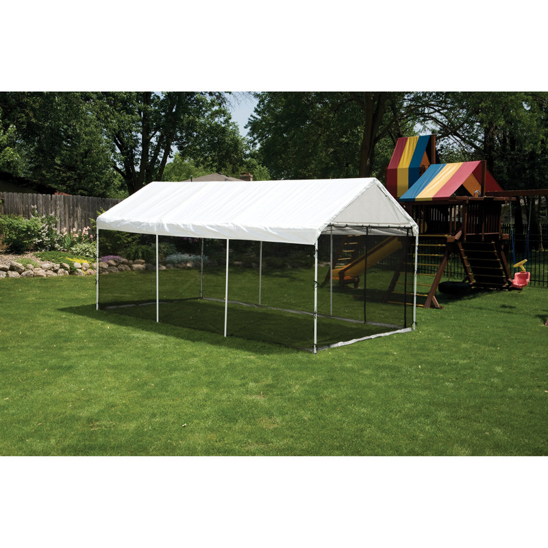 MaxAP ShelterLogic Black Fabric Screen for Canopy