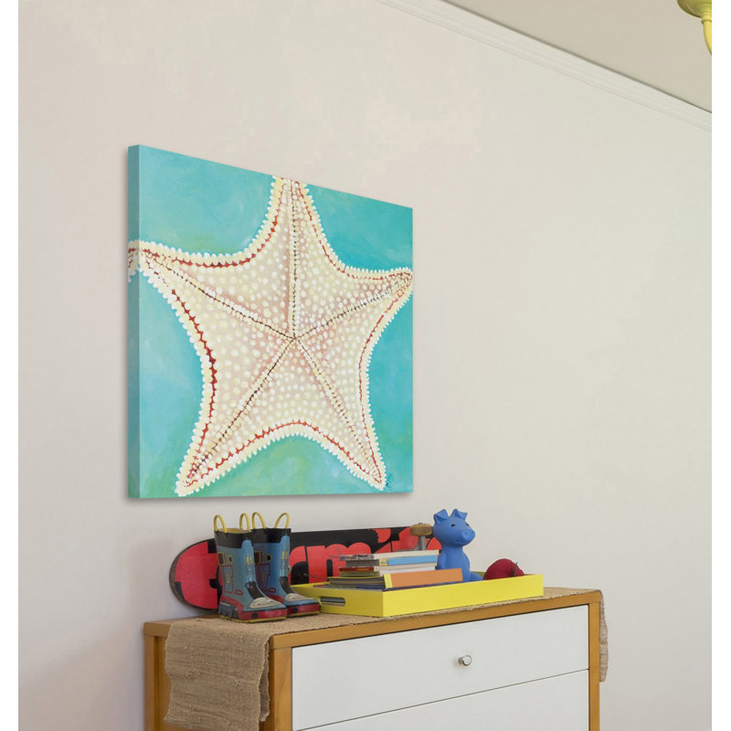 Starfish Dots by Nicola Joyner - Wrapped Canvas Painting, 45cm H x 45cm W