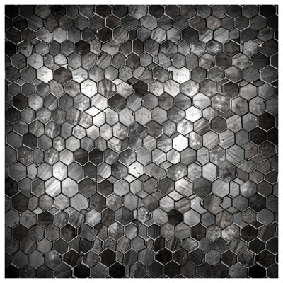 Metallic Hexagon Tiles Comforter