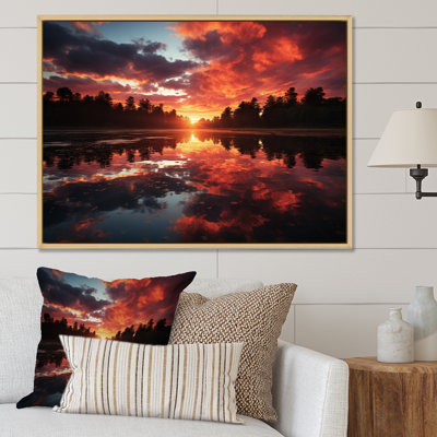 " Sunset Lake Reflections "