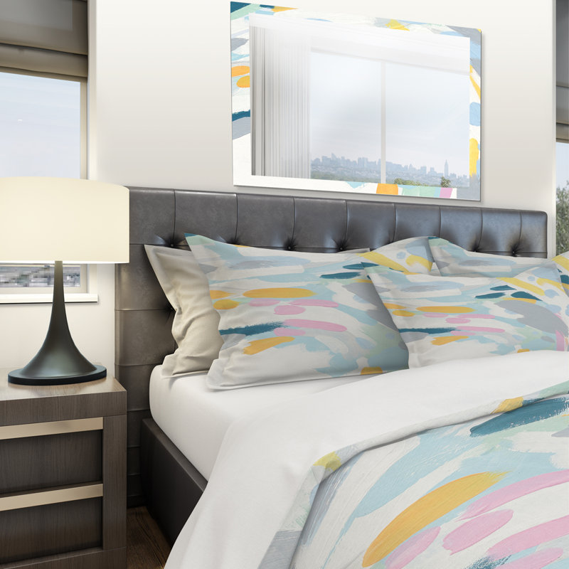 Geometric Vortex II - Modern & Contemporary Duvet Cover Set - Microfiber Polyester, King Duvet Cover + 2 Shams
