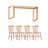 Long table work table Solid wood large board table-198607262