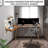 Wall Mounted Drop-Leaf Table, Floating Laptop Desk, Folding Table With Shelves, Multifunctional Computer Workstation With Storage Compartments In Home Office For Space Saving