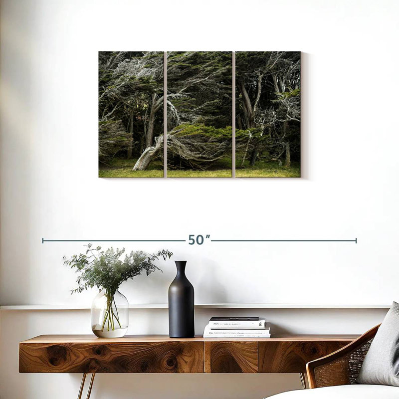 Windswept Forest Trees