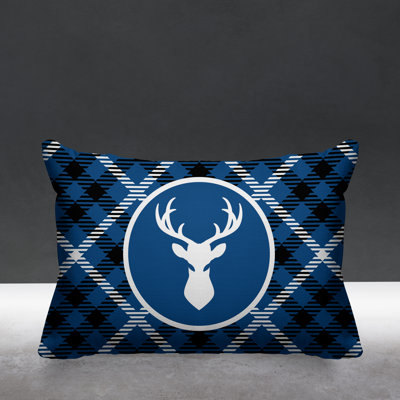 Houndstooth Outdoor Reversible Throw Pillow