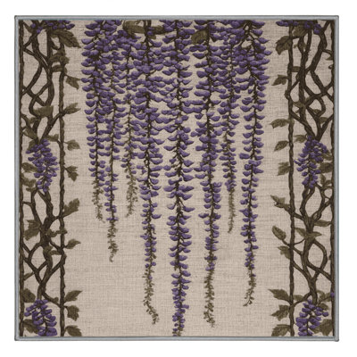 Machine Washable Botanical Gray Area Rug