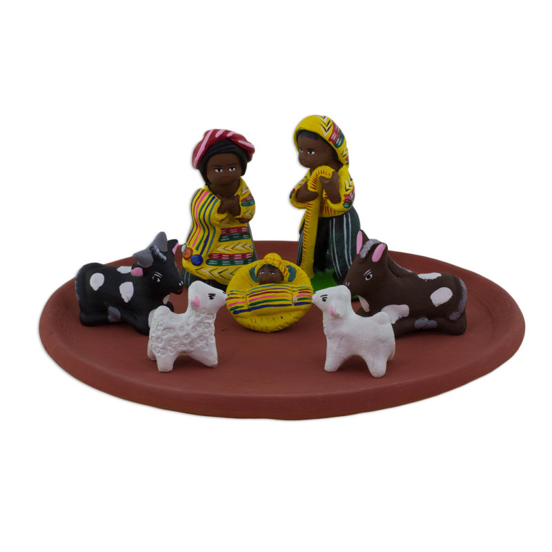 Ensemble de 13 figurines de crèche de Noël