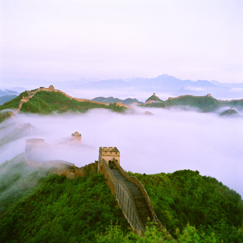 La Grande Muraille de Chine par Andrie par Vincent369, L 12 po x H 12 po