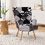 Fauteuil décoratif à haut dossier pour chambre et coin lecture Floral Patchwork