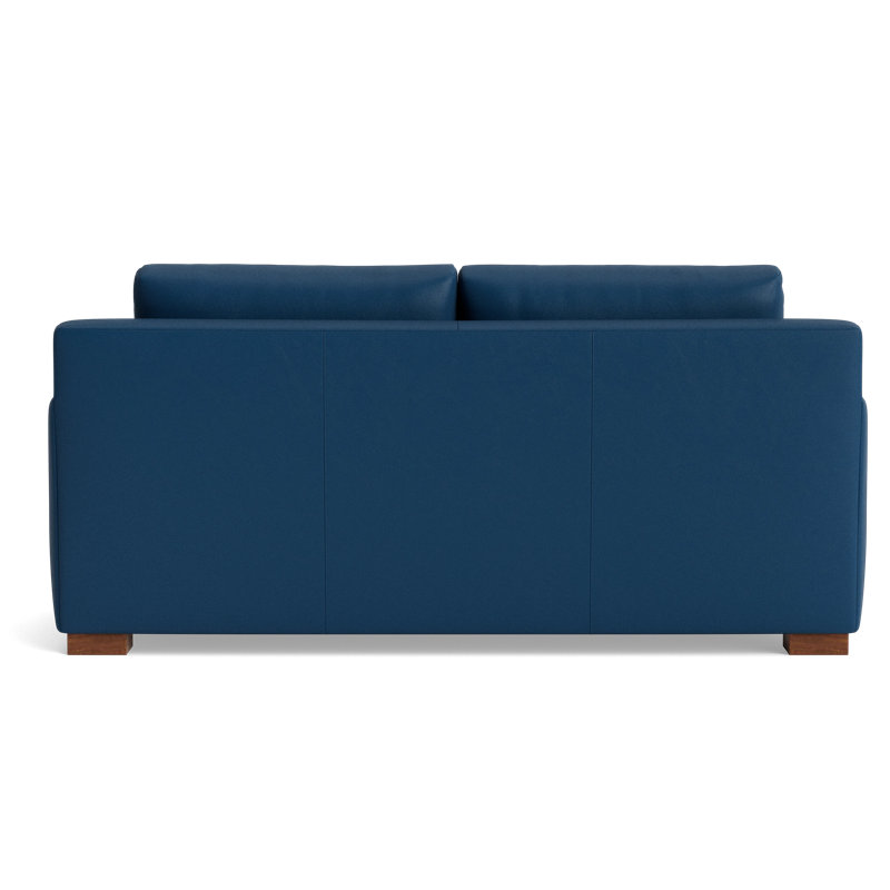 Catalina Leather Loveseat, Leather - Deep Blue