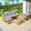 Ensemble de meubles d'extérieur avec coussins Louida-1019505567