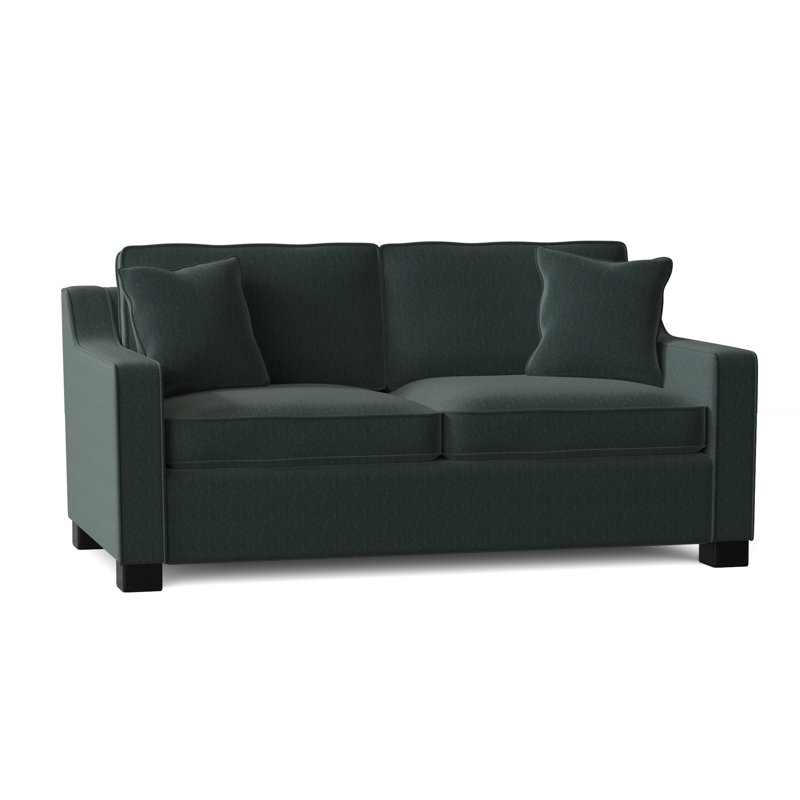 Aceyon Upholstered 71'' Loveseat, Espresso, Entice Brick
