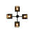 4 - Light Bronze Chandelier