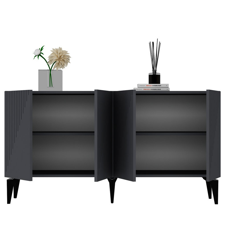 Olivia 79cm Console Table, Anthracite