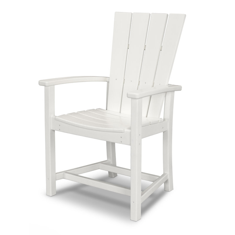 POLYWOOD Quattro Adirondack Dining Chair, White