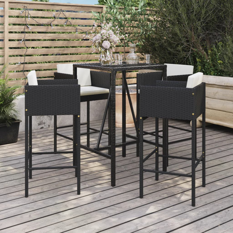 Ensemble de barre de patio avec coussins 5 pièces Latitude Run®